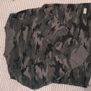 Boys camo thermal shirt